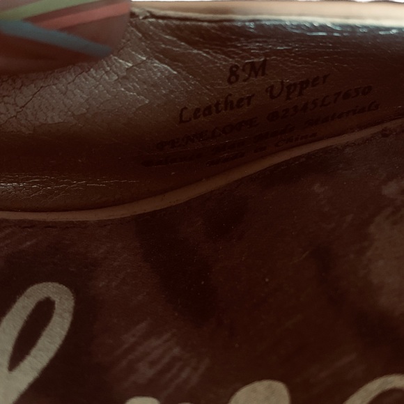 SAM EDELMAN Women's Tan Patent Leather Slingback with Platform Front Size 8 - Picture 9 of 9